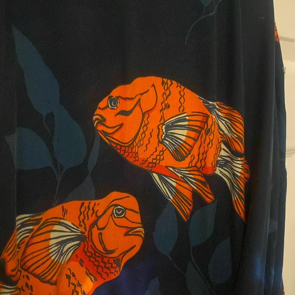 California Cowboy Terry Cloth Robe - Goldfish